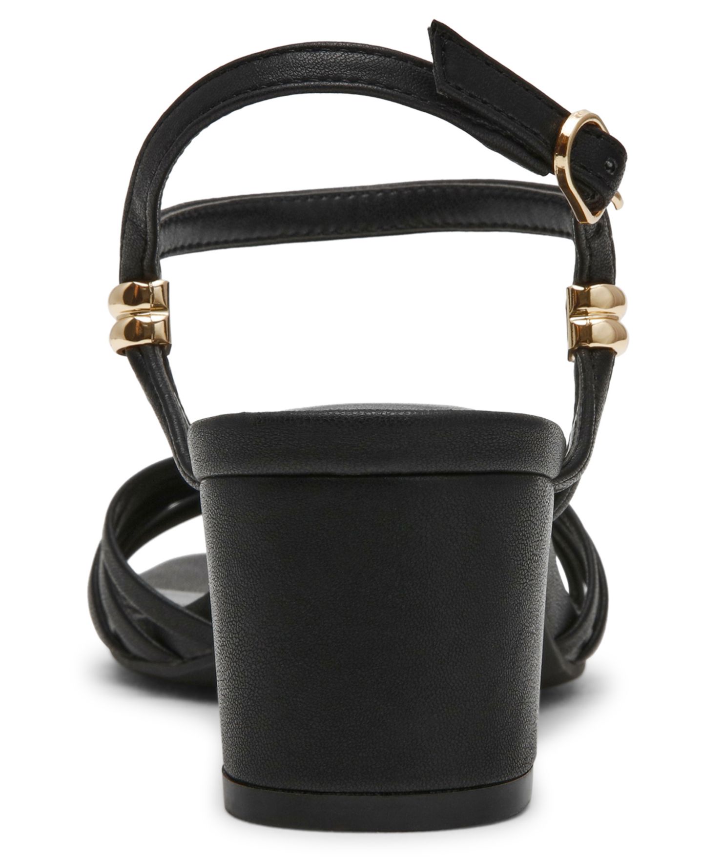 Женские сандалии Anne Klein Mikayla Block Heel Strappy Dress Sandals, цвет: Чёрный — фото 3