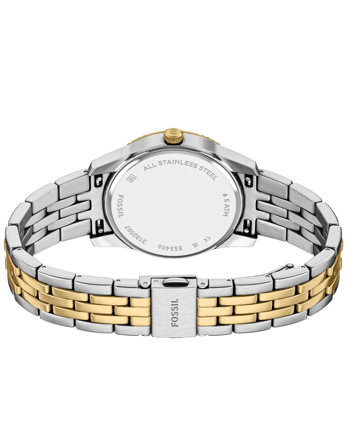 Fossil Women's Scarlette Three-Hand Day-Date Two-Tone Stainless Steel Watch, 34mm