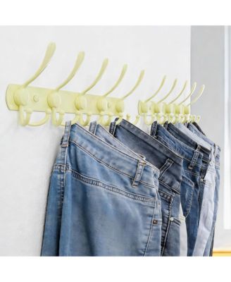 Stainless Steel 5-Tri Hook Wall Rack, Durable, Anti-Tear, Multi-Purpose