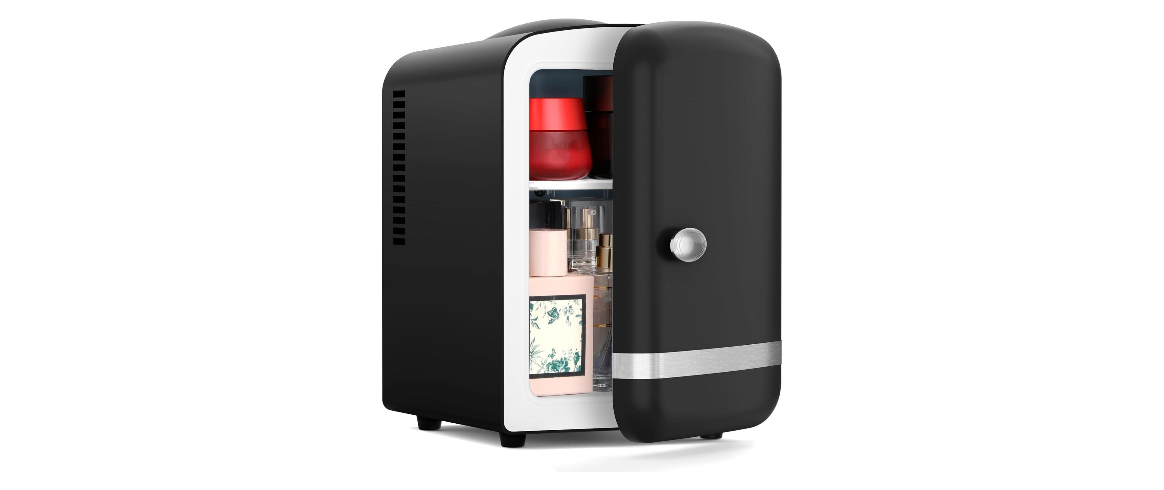 Cowsar Retro Mini Fridge, 4L Compact Refrigerator for Skincare