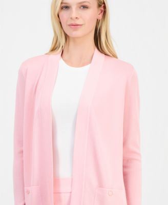 Women's Fine Rib Open-Front Malibu Cardigan