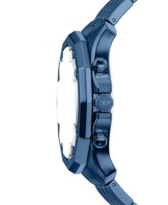 Men's Stinger Quartz Chronograph Blue Stainless Steel Watch, 46mm