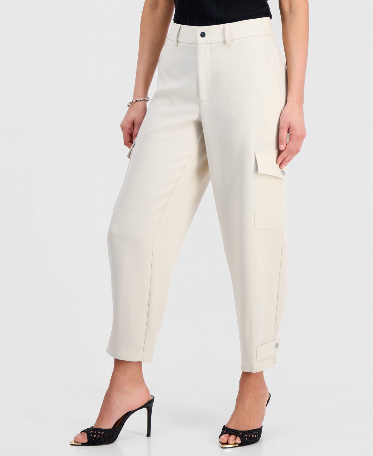 I.n.c. International Concepts Petite High-Rise Cargo Pants, Created for Macy's