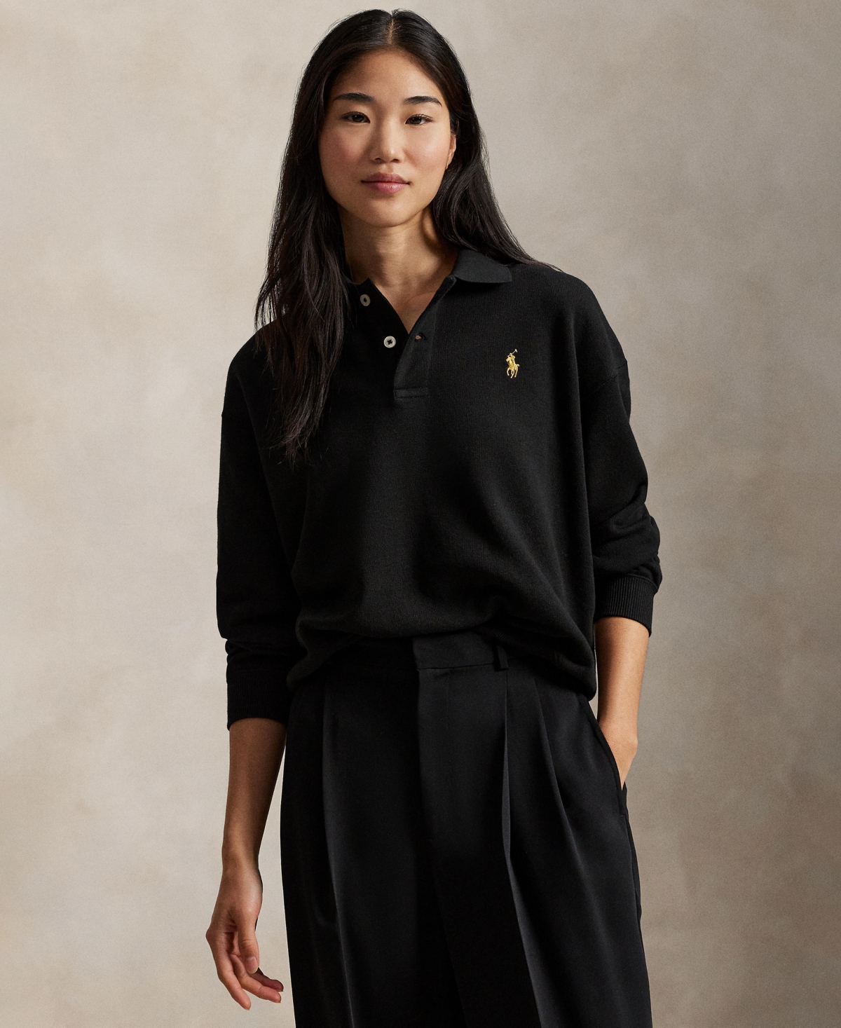 Polo Ralph Lauren Women's Johnny Collar Fleece Sweatshirt