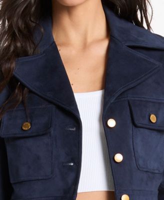 Women's Notch Collar Cropped Jacket