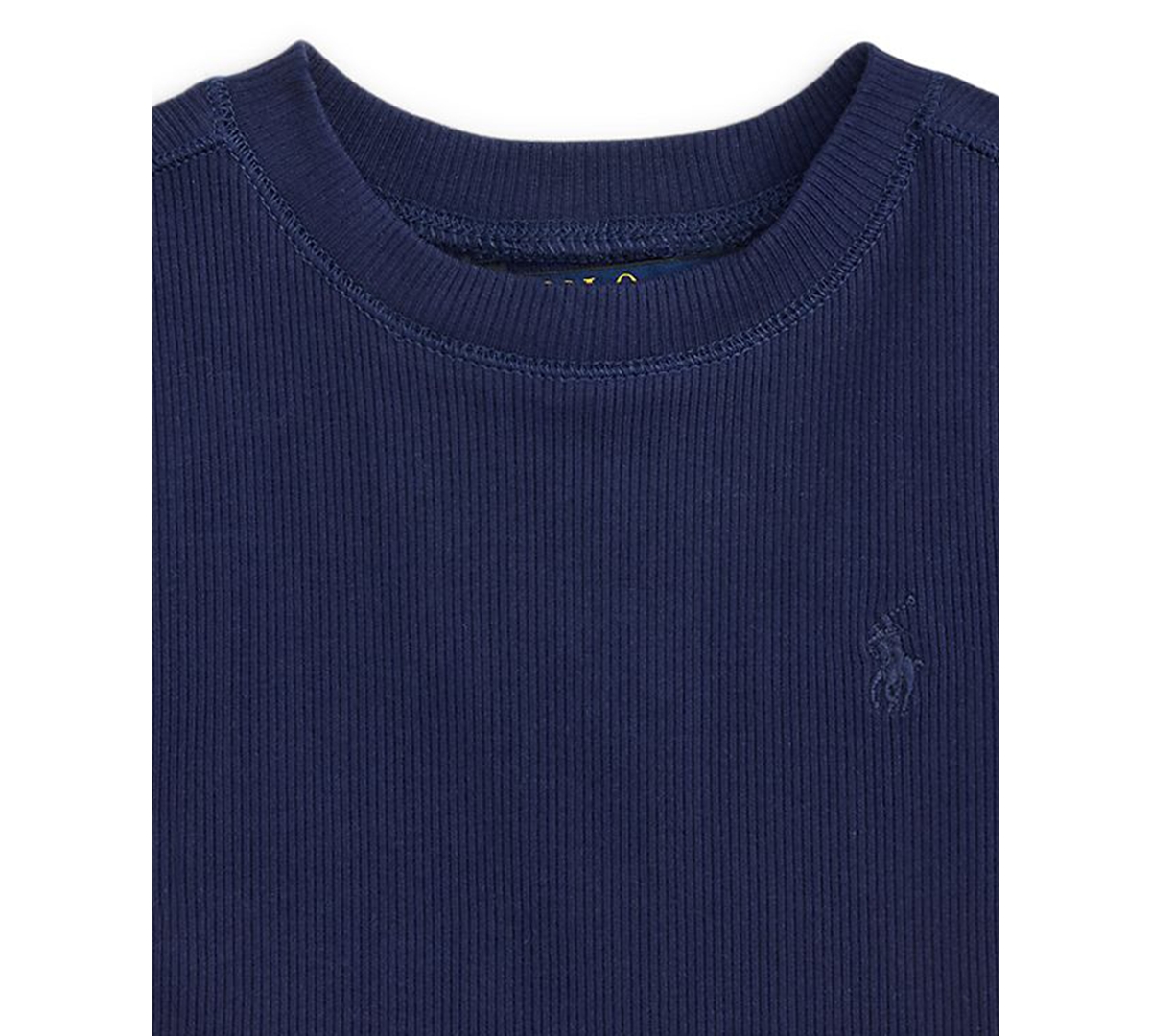 Polo Ralph Lauren Girls' 2T-6X Ribbed Crewneck Boxy T-Shirt
