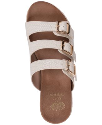 Women's Fabulist Triple Buckle Espadrille Wedge Sandals