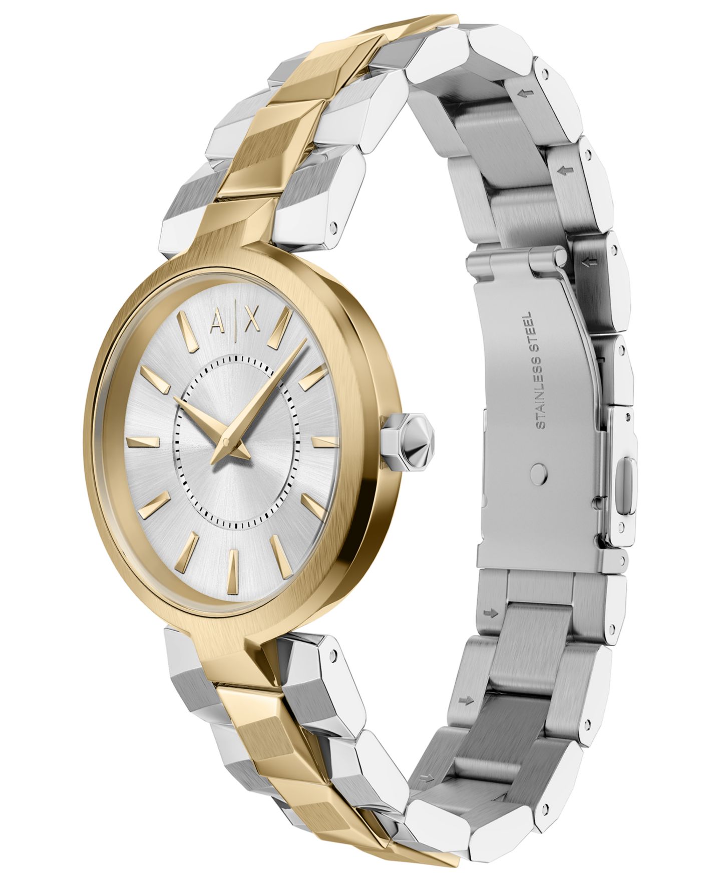 Женские часы A|X Armani Exchange Audora Two-Hand Two-Tone Stainless Steel Watch, 34mm — фото 4