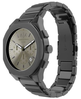 Armani Exchange Men's Sync Quartz Chronograph Gunmetal Stainless Steel Watch, 42mm