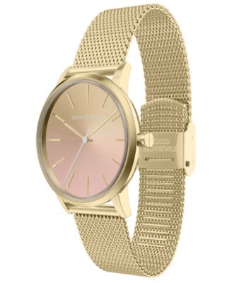 Armani Exchange Women's Quartz Three-Hand Gold Stainless Steel Watch, 36mm