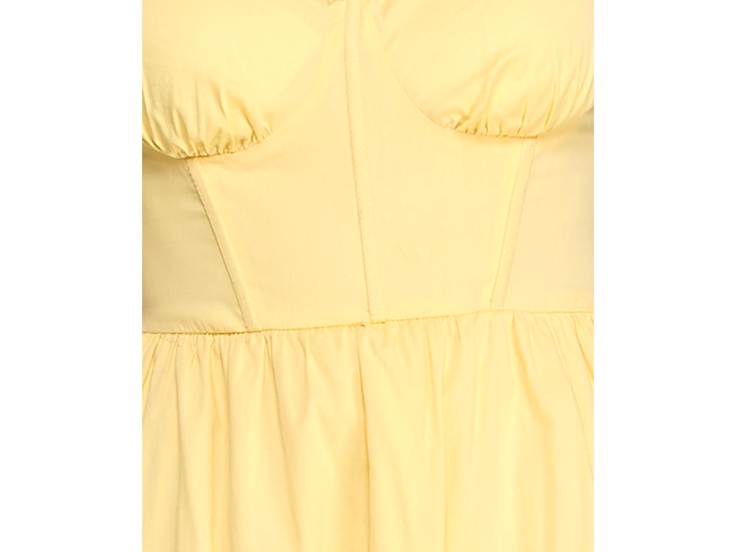 Женское платье Alex & Sophia Juniors' Sweetheart Neck Tiered Poplin Midi, цвет: Сливочный жёлтый — фото 4