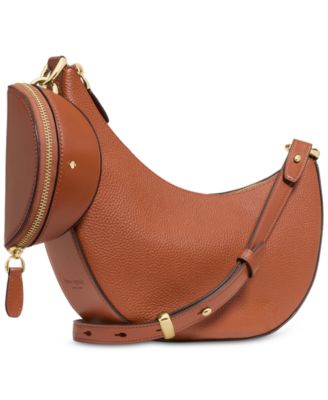 Duo Small Pebbled Leather Crossbody Bag