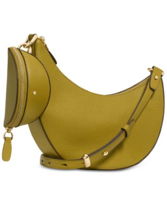 Duo Small Pebbled Leather Crossbody Bag