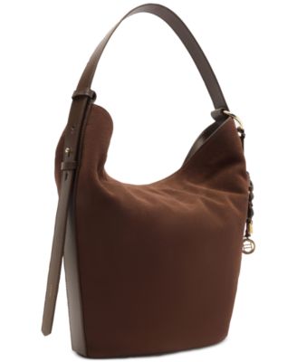 Simone Small Suede Hobo Handbag