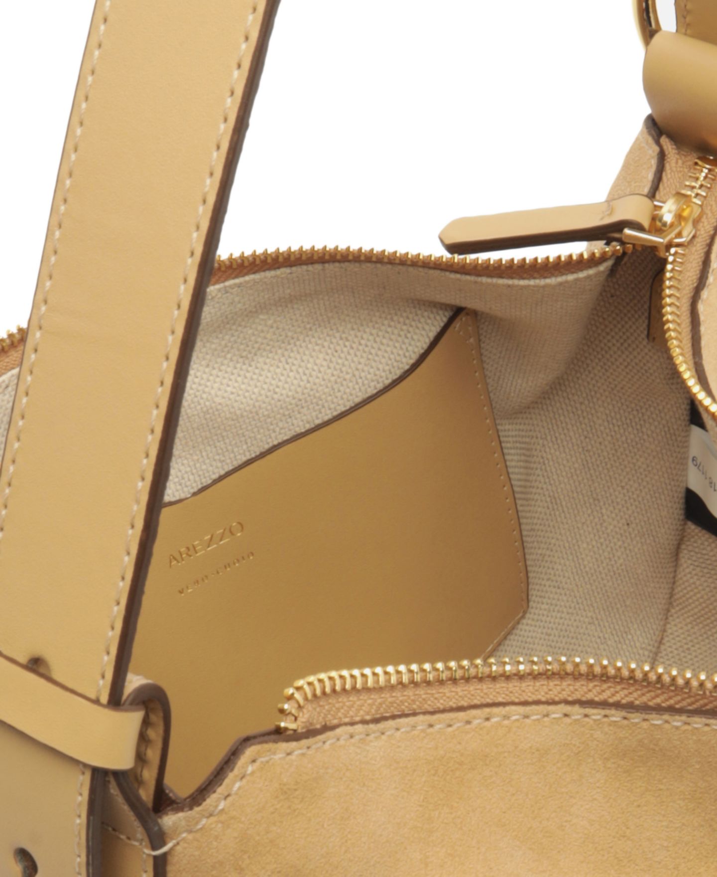 Женская сумка Arezzo Simone Medium Suede Shoulder Handbag, цвет: Verano — фото 5