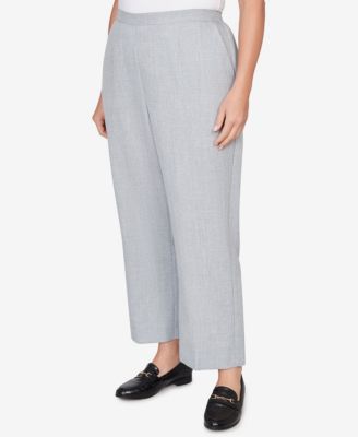 Plus Size Al Fresco Tailored Flat Front  Pants