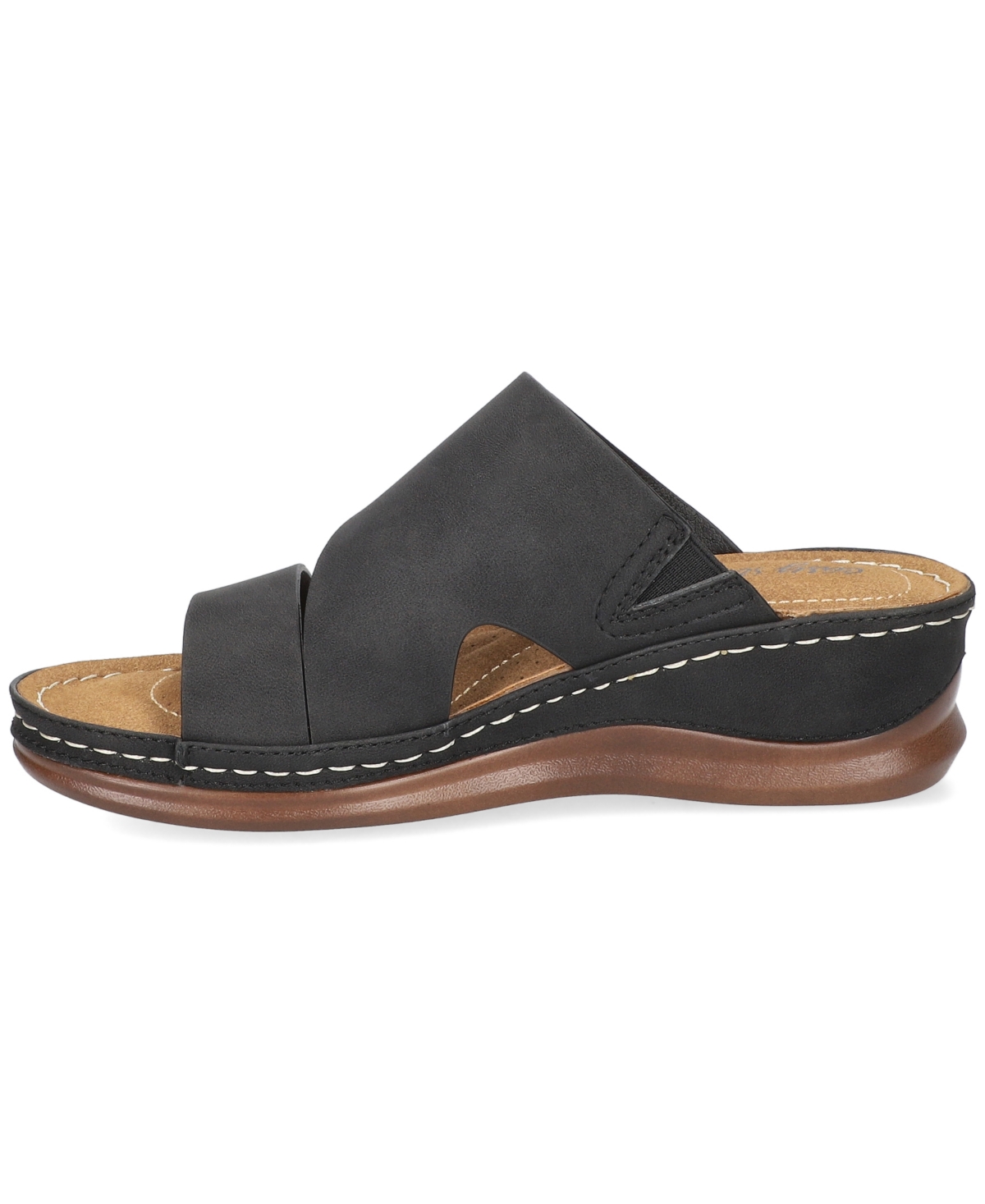 Easy Street Women's Larrain Wedge Slide Sandals