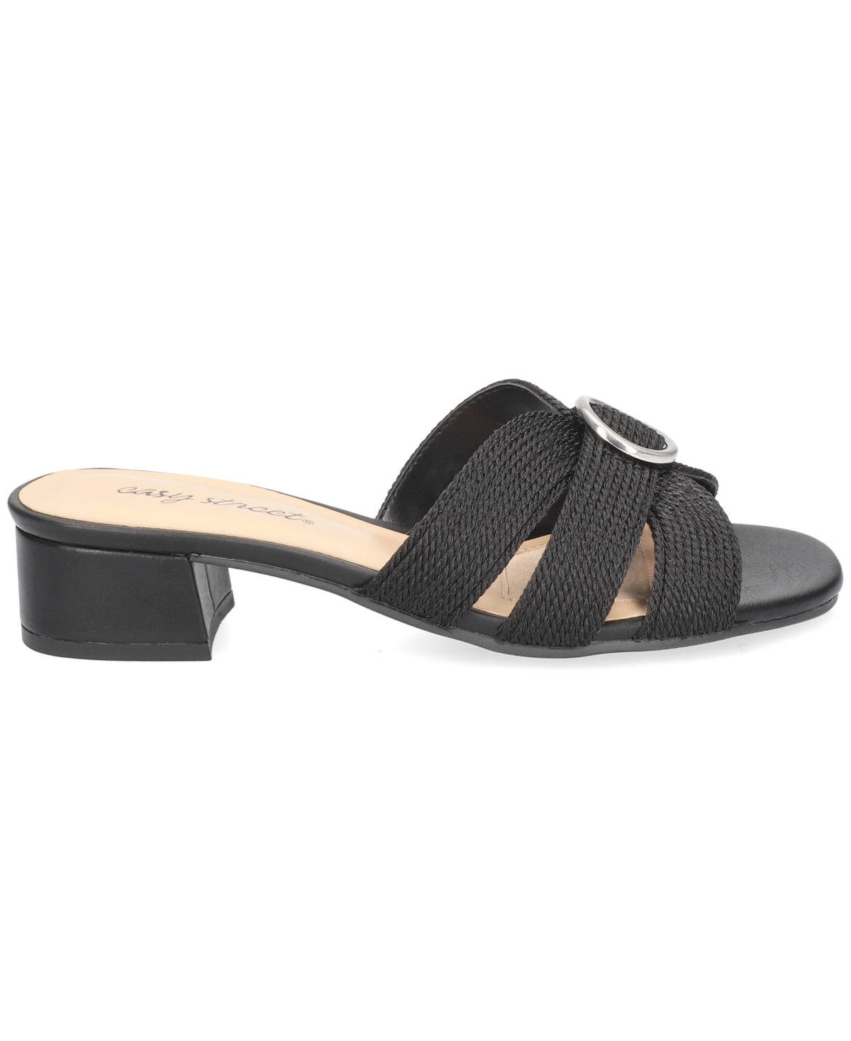Easy Street Women's Onyx Block Heel Slide Sandals