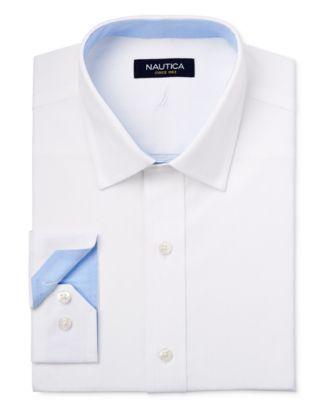 Nautica Men s Classic Fit White Dress Shirt Macy s