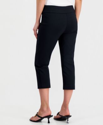 Petite Tummy-Control Pull-On Capri Pants