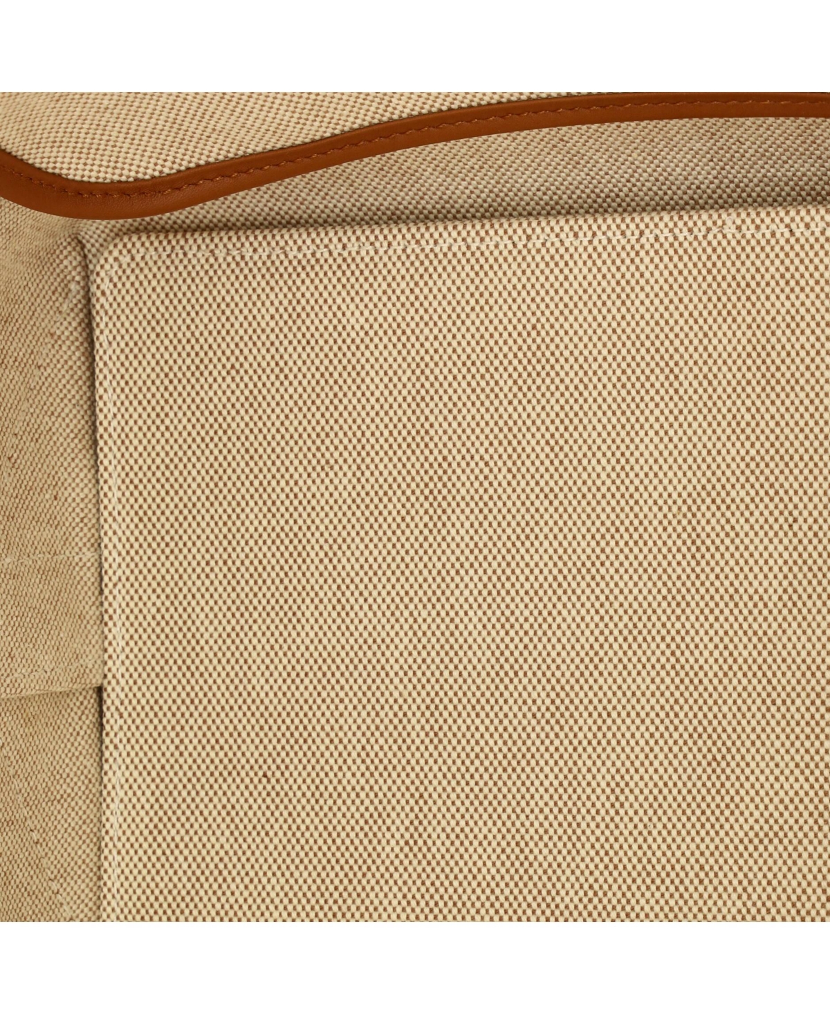 Pre-Owned HERMES 25 Sac Steeple Tote Printed Toile with Leather