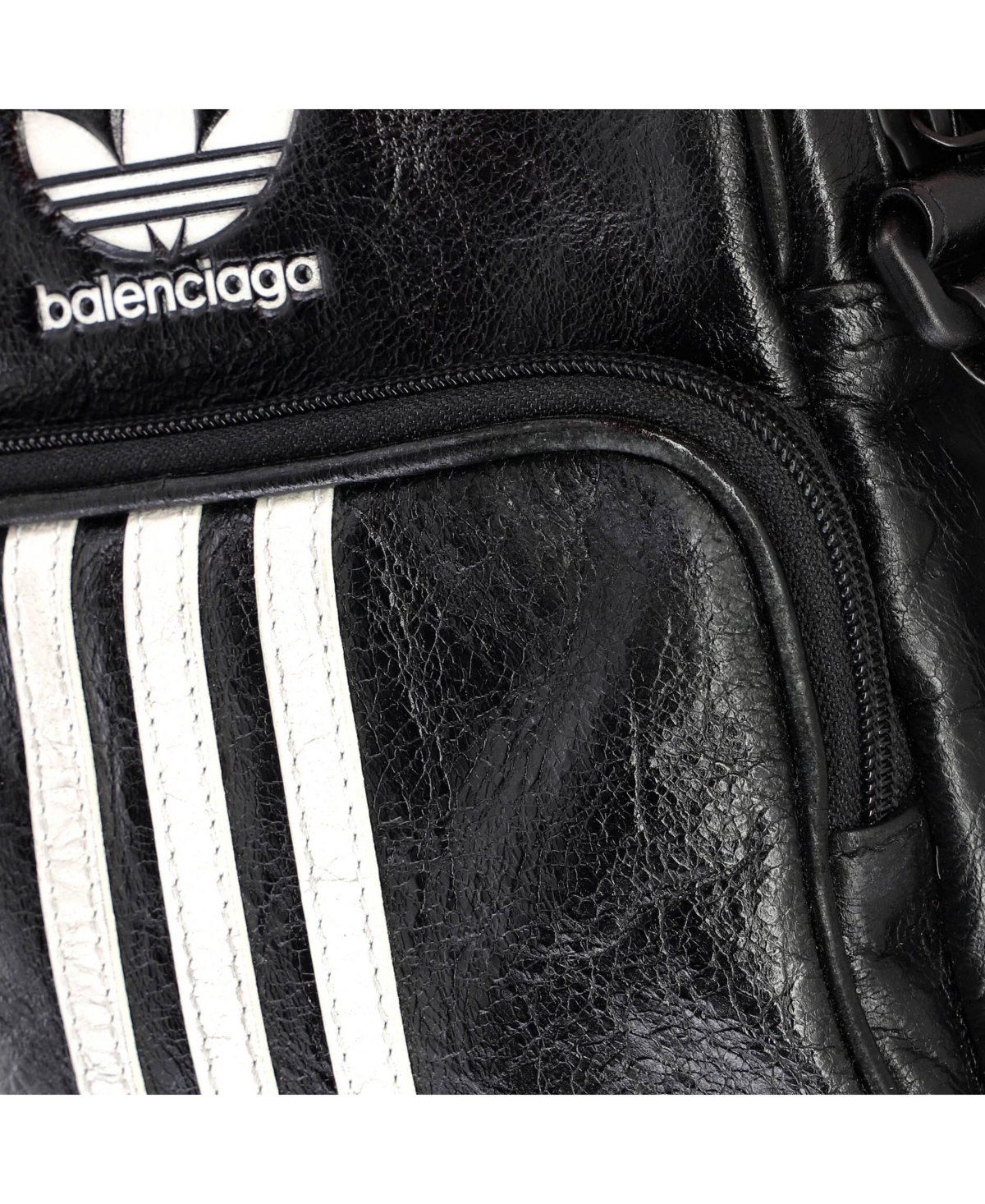 Pre-Owned Balenciaga Small x adidas Agneau Messenger Bag Leather