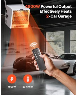 Garage Heater 4800W with Remote Timer Overheat Protection 240V