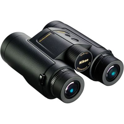 10x42 LaserForce Range-Finder Water Proof Roof Prism Binocular with 6.1 Degree Angle of View, Black