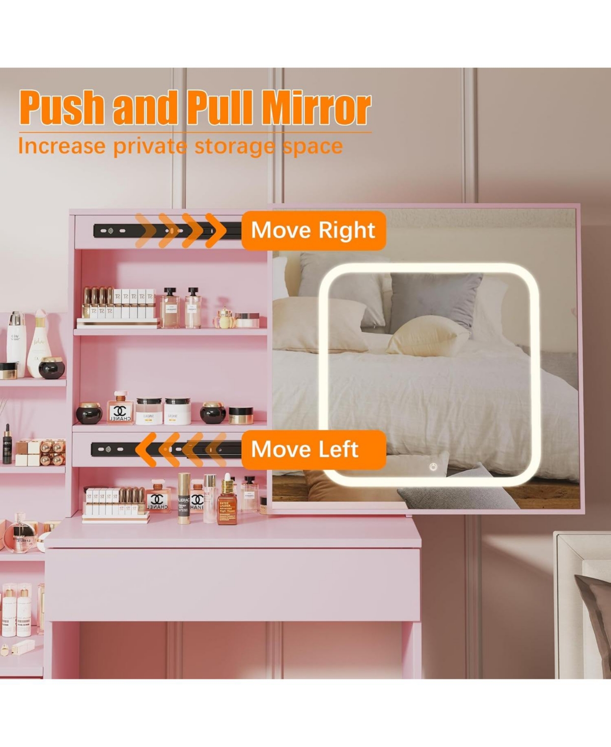 Gaomon Vanity Desk Mirror and Led Lights