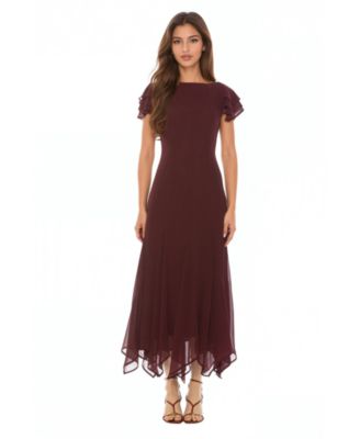 Women's Kaelith Ruffle Sleeve Midi Dress