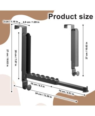 Foldable Over Door Heavy-Duty Hanger - Space Saving Organizer, No Tool Assembly