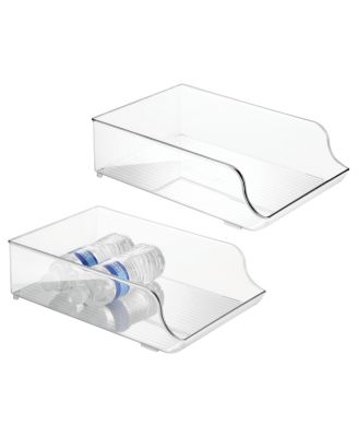 Water Bottle Organizer for Fridge - Set of 2 - Clear