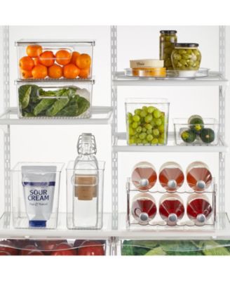 Free-Stand Stackable 2-Tier Water Bottle Holder, 2 Pack, Clear/Polished