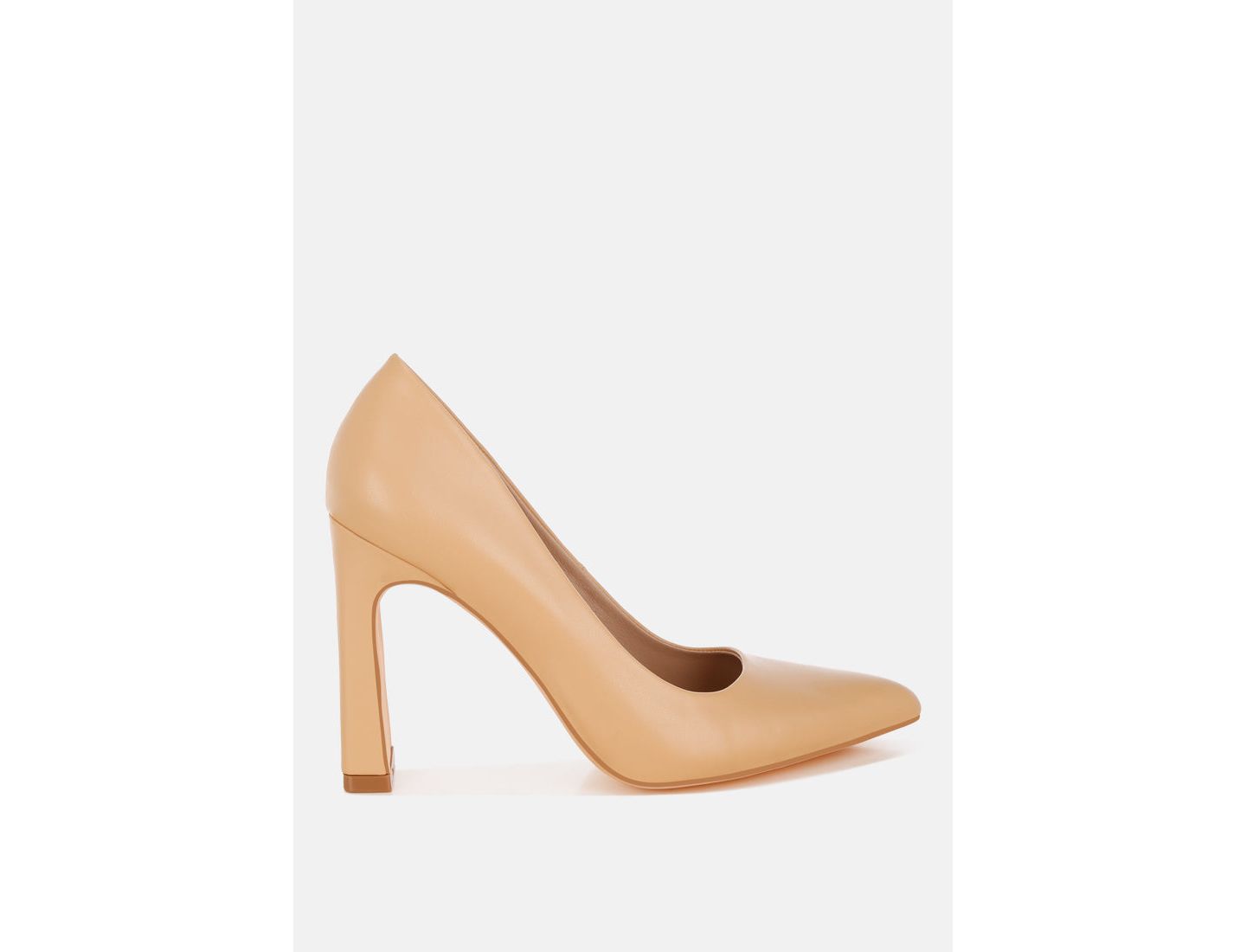 Женские туфли London Rag Shacarri Faux Leather Pumps, цвет: Бежевая искусственная кожа — фото 3