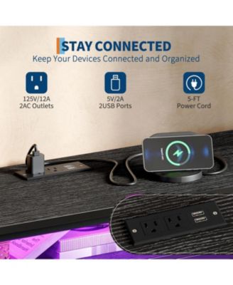 Long Dresser for Bedroom with 10 Fabric Drawers, Entertainment Center TV Stand 65"-75" TV