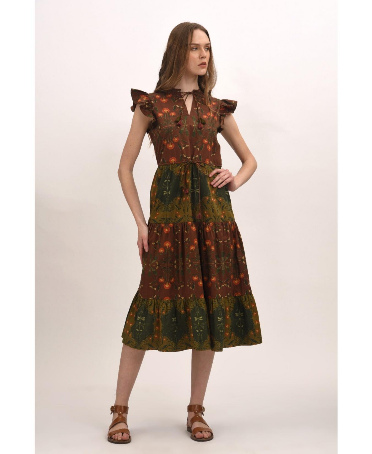 Celina Moon Women's Woodland Midi Dress