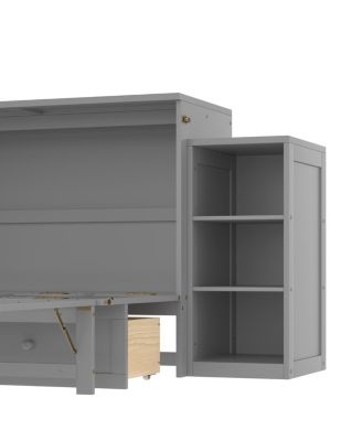 Murphy bed with storage drawers & shelves