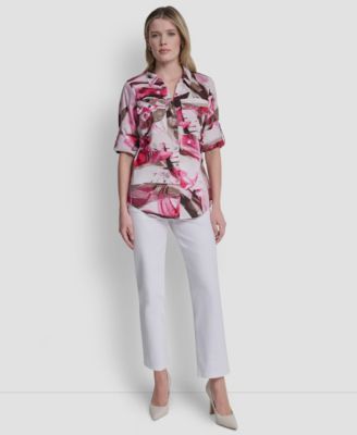 Women's Printed Long-Sleeve Shirt