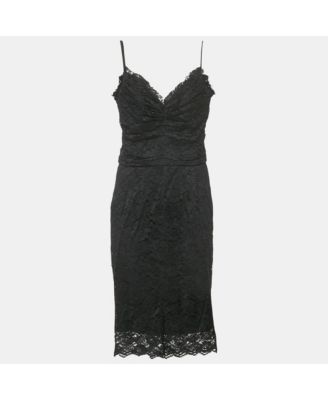 Womens Lace Sleeveless Midi Dress