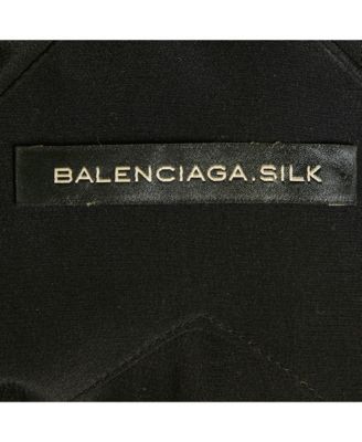 Women's Black Silk Flared Maxi Dress