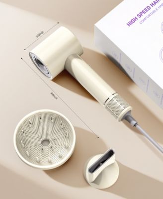 High-Speed Low Noise Hair Dryer with 300 Million Negative Ions & Fast-Drying LCD Display