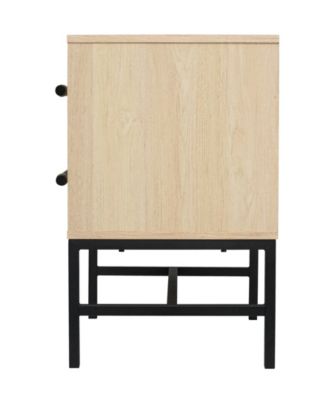 25.12" Wood Sophia 2-Drawer Nightstand