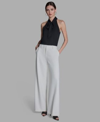 Women's Mid-Rise Wide-Leg Pants