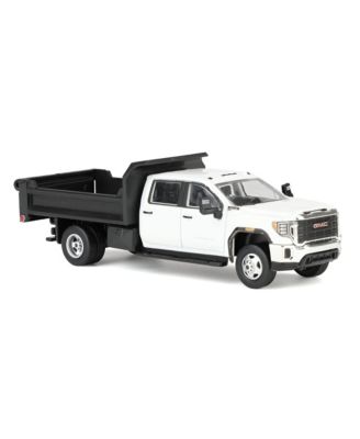 1/64 2022 GMC Sierra 3500HD with Dump Bed Summit White Diecast Exclusive