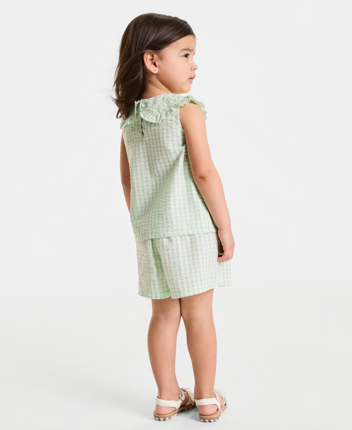 Kate Mack Girls' 2T-6X Minnie Mouse Gingham Top & Shorts, 2-Piece Set