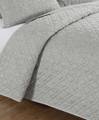 Henley Jacquard 3-Pc. Quilt Set, King