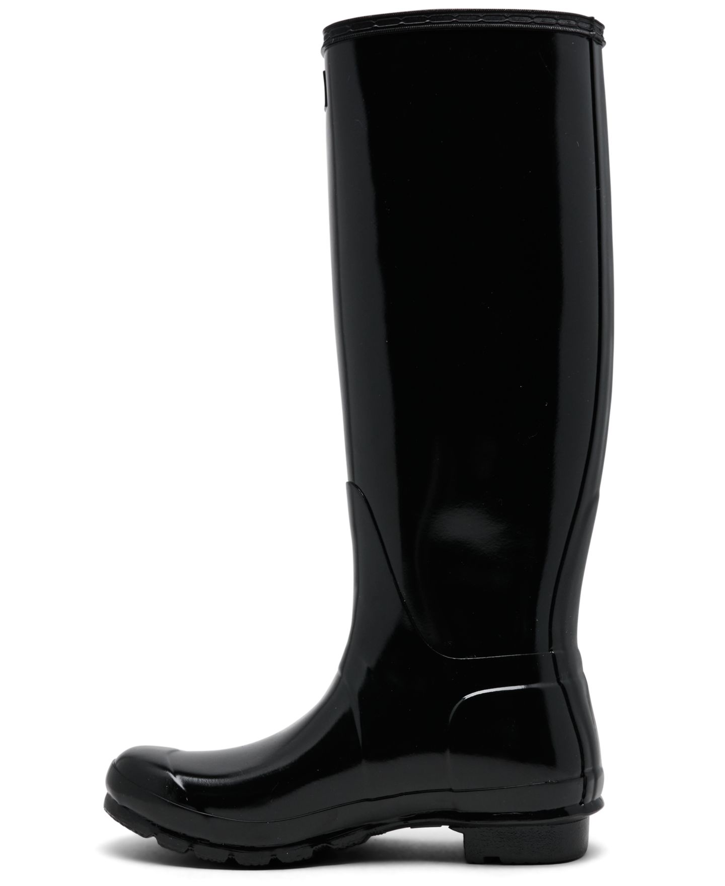 Женские ботинки Hunter Original Tall Waterproof Rain Boots, цвет: Чёрный — фото 3
