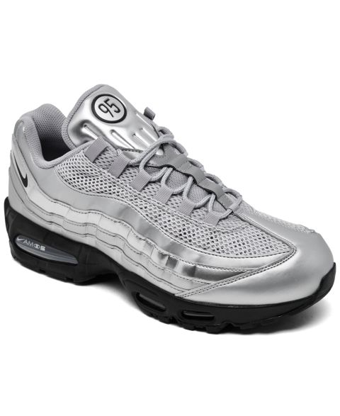 Мужские кроссовки Nike Air Max 95 Big Bubble Total 90 Casual, цвет: Серебристый / Чёрный