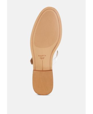 Rag and Co Womens Swenson Patent Pleather Mary Jane Loafers