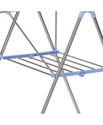 Gullwing Folding Clothes Drying Rack, Silver